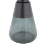 Βοηθητικό τραπέζι Kunlo μαύρο μέταλλο-μαύρο γυαλί - Image 3