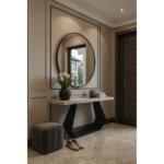 ΕΠΙΠΛΟ ΕΙΣΟΔΟΥ STRUMMY ΜΕ ΜΕΤΑΛΛΙΚΗ ΒΑΣΗ KAI ΕΠΙΦΑΝΕΙΑ ΜΕΛΑΜΙΝΗΣ ΜΕ ΟΨΗ ΛΕΥΚΟΥ ΜΑΡΜΑΡΟΥ