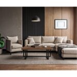 ΤΡΑΠΕΖΙ ΣΑΛΟΝΙΟΥ ERNEST ΣΕ ΚΑΡΥΔΙ ΑΠΟΧΡΩΣΗ ΚΑΙ ΜΑΥΡΗ ΜΕΤΑΛΛΙΚΗ ΒΑΣΗ