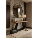 ΕΠΙΠΛΟ ΕΙΣΟΔΟΥ STRUMMY ΜΕ ΜΕΤΑΛΛΙΚΗ ΒΑΣΗ KAI ΕΠΙΦΑΝΕΙΑ ΜΕΛΑΜΙΝΗΣ ΣΕ ΦΥΣΙΚΗ ΑΠΟΧΡΩΣΗ