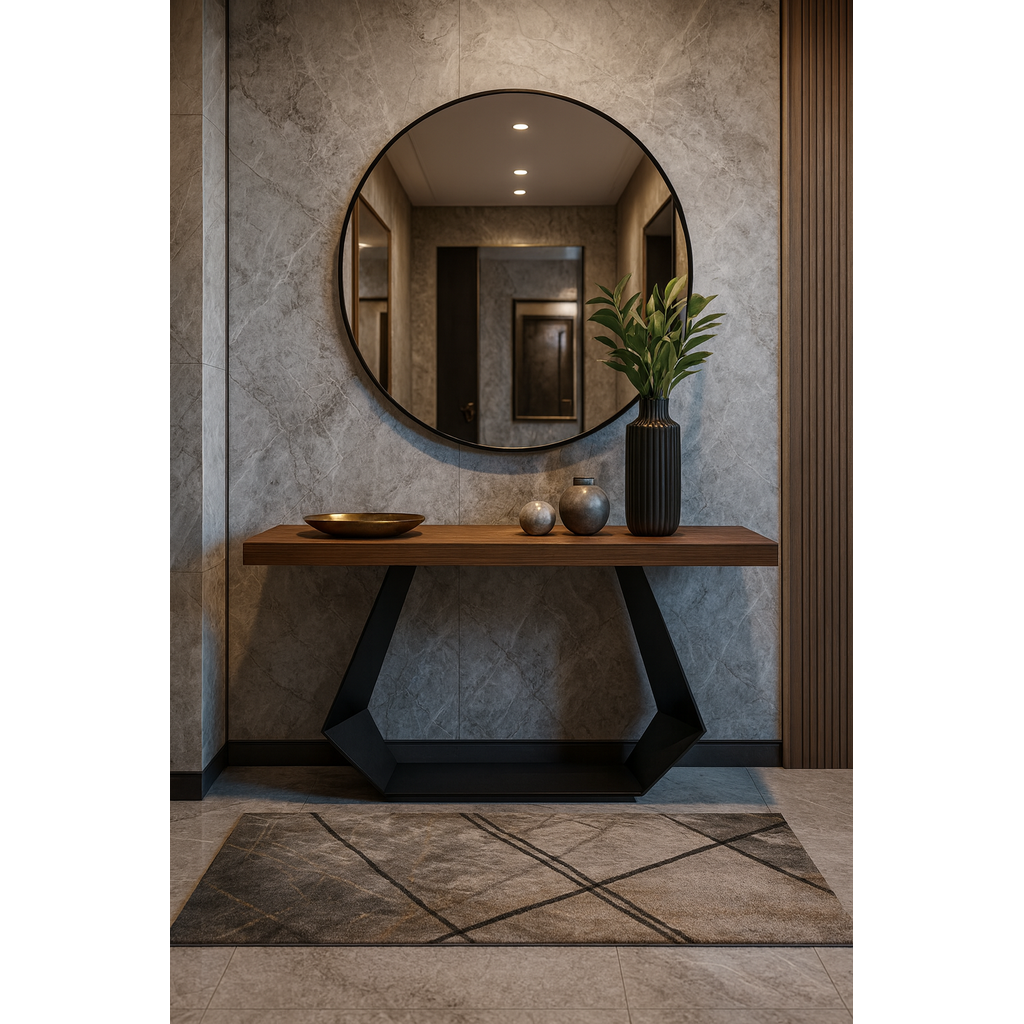 1024_K545 ΕΠΙΠΛΟ ΕΙΣΟΔΟΥ STRUMMY ΜΕ ΜΕΤΑΛΛΙΚΗ ΒΑΣΗ KAI ΕΠΙΦΑΝΕΙΑ ΜΕΛΑΜΙΝΗΣ ΣΕ ΚΑΡΥΔΙ ΑΠΟΧΡΩΣΗ - Image 1