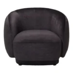 Πολυθρόνα Freya ύφασμα σε ανθρακί απόχρωση - Image 4