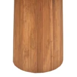 Τραπέζι Canicule μασίφ ξύλο ακακίας σε φυσική απόχρωση Φ150x75εκ - Image 3