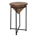 Βοηθητικό τραπέζι σαλονιού Miles I μασίφ ξύλο ακακίας σε φυσική απόχρωση - Image 4