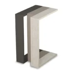 Βοηθητικό τραπέζι Muju σε 3 χρώματα ανθρακί-μόκα-antique λευκό - Image 3