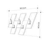 Κρεμάστρα τοίχου Livy λευκό μελαμίνης - Image 4