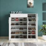 Παπουτσοθήκη-ντουλάπι SANTE 30 ζεύγων σε λευκή απόχρωση - Image 3