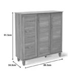 Παπουτσοθήκη-ντουλάπι SANTO 16 ζεύγων χρώμα wenge - Image 8