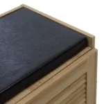 Παπουτσοθήκη-Σκαμπό Crispy pakoworld 9 ζεύγων χρώμα sonoma με μαξιλάρι - Image 8