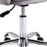 Καρέκλα γραφείου εργασίας Xever βελούδο γκρι - Image 3