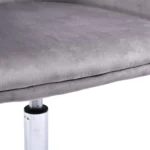 Καρέκλα γραφείου εργασίας Xever βελούδο γκρι - Image 6