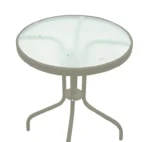 Τραπέζι Watson μέταλλο σαμπανιζέ-γυαλί - Image 3