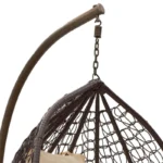 Κούνια Zafer μέταλλο-pp καφέ-μαξιλάρι μπεζ - Image 5