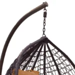 Κούνια Zafer κρεμαστή μέταλλο-pp καφέ σφ.-μαξιλάρι μπεζ - Image 5