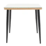 Τραπέζι Naoki μέταλλο μαύρο-pe φυσικό-γυαλί - Image 4