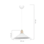 Φωτιστικό οροφής μονόφωτο PWL-0964 Ε27 μαύρο-bronze antique - Image 2