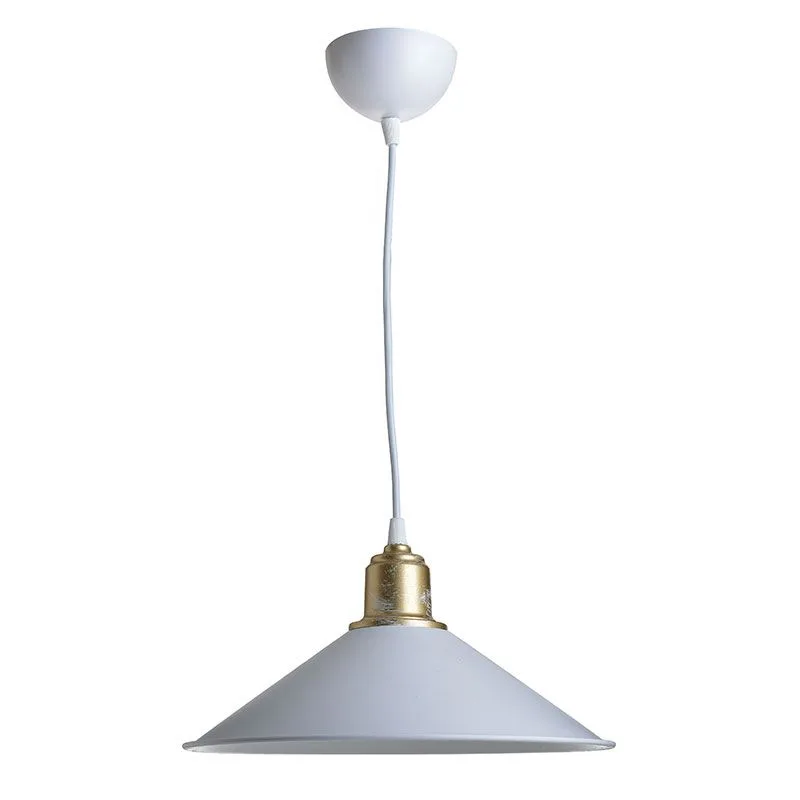 147-000012 Φωτιστικό οροφής μονόφωτο PWL-0964 Ε27 λευκό - Image 1