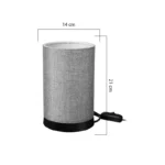 Επιτραπέζιο φωτιστικό Fana ύφασμα σε γκρι απόχρωση - Image 5