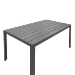 Τραπέζι Nares αλουμίνιο ανθρακί-plywood γκρι - Image 3