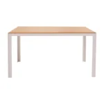 Τραπέζι Nares αλουμίνιο λευκό-plywood φυσικό - Image 4