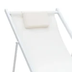 Σεζλόνγκ επαγγελματική Corte αλουμίνιο λευκό-textilene μπεζ - Image 2