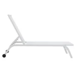 Ξαπλώστρα Jaipur αλουμίνιο λευκό-textilene λευκό - Image 5