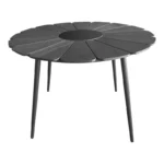 Τραπέζι Pinap μαύρο αλουμίνιο και plywood σε μαύρη απόχρωση - Image 4