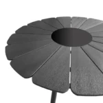 Τραπέζι Pinap μαύρο αλουμίνιο και plywood σε μαύρη απόχρωση - Image 3