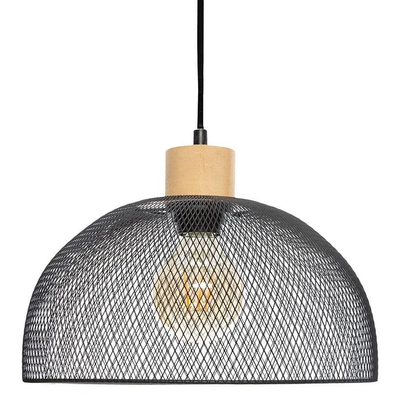 199-000190_1 Φωτιστικό οροφής μονόφωτο Sam Ε27 μαύρο - Image 1