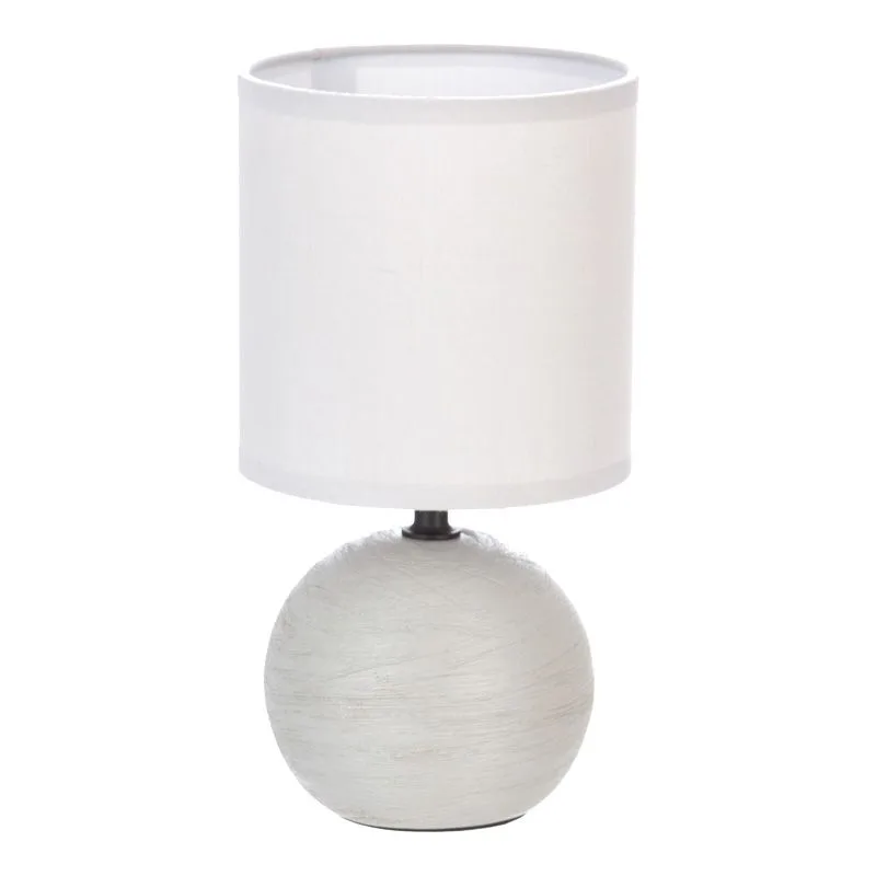 199-000514 Επιτραπέζιο φωτιστικό PWL-1210 Ε14 60W κεραμικό γκρι - Image 1