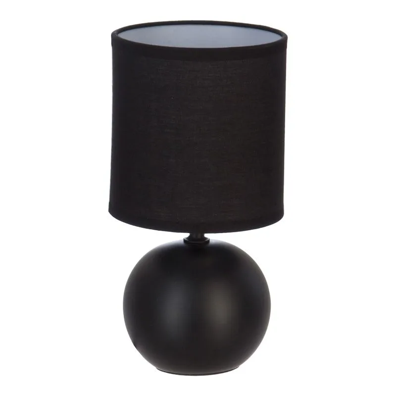 199-000519 Επιτραπέζιο φωτιστικό PWL-1210 Ε14 60W κεραμικό μαύρο - Image 1