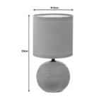 Επιτραπέζιο φωτιστικό PWL-1210 Ε14 60W κεραμικό χακί - Image 4