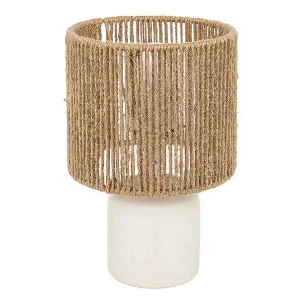 Επιτραπέζιο φωτιστικό Leyda κεραμικό σε λευκή-φυσική απόχρωση