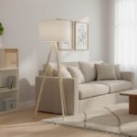 Φωτιστικό δαπέδου PWL-1060 Ε27 φυσικό-κρεμ - Image 2