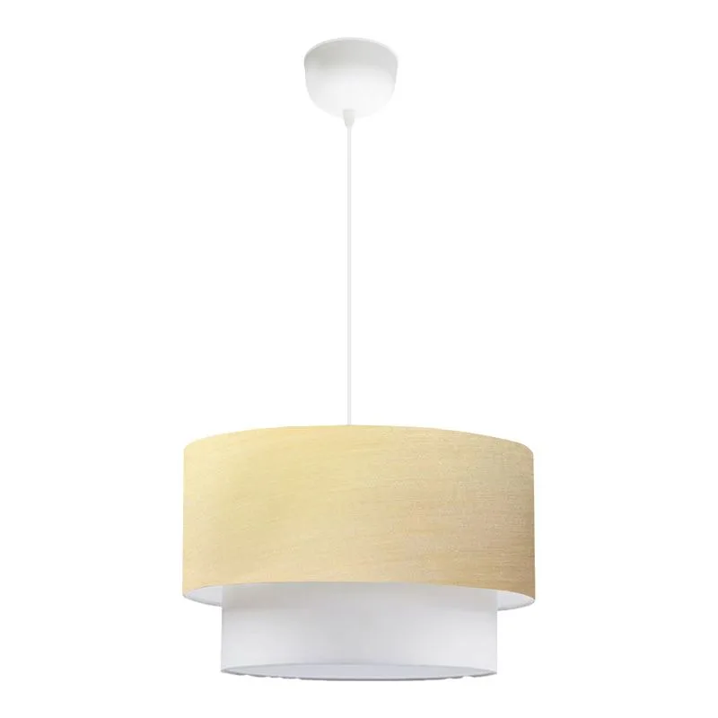 202-000057 Φωτιστικό οροφής μονόφωτο PWL-1087 Ε27 μπεζ χρυσό-εκρού - Image 1