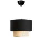 Φωτιστικό οροφής Fersa μαύρο-φυσικό