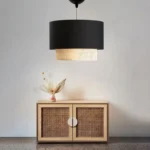 Φωτιστικό οροφής Fersa μαύρο-φυσικό - Image 3