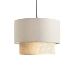 Φωτιστικό οροφής Fersa εκρού-φυσικό