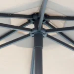 Ομπρέλα επαγγελματική Nagida μονοκόμματος ιστός αλουμίνιο Φ3m γκρι μπεζ-ανθρακί - Image 4