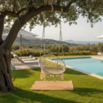 Αιώρα-κούνια κάθισμα Eventful σχοινί μπεζ - Image 2