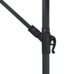 Ομπρέλα με βάση Jiopel μονοκόμματος ιστός αλουμίνιο-ύφασμα μπεζ-γκρι Φ3m - Image 2