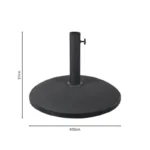 Βάση ομπρέλας Elfie τσιμέντο μαύρο 25kg - Image 2