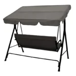 Κούνια κήπου Globo μέταλλο μαύρο-ύφασμα γκρι - Image 5