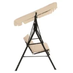 Κούνια κήπου Globo μέταλλο μαύρο-ύφασμα μπεζ - Image 6