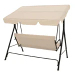 Κούνια κήπου Globo μέταλλο μαύρο-ύφασμα μπεζ - Image 5