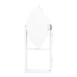 Τραπέζι πτυσσόμενο Talen σε λευκή απόχρωση Φ80x74εκ - Image 3