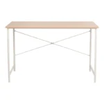 Γραφείο εργασίας Senzia σε φυσική απόχρωση με λευκό μέταλλο - Image 5