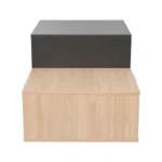 Τραπέζι σαλονιού Vople σε φυσική με ανθρακί απόχρωση - Image 4