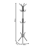 Καλόγερος ρούχων Piero μέταλλο μαύρο - Image 4