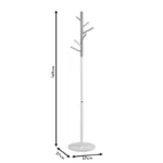 Καλόγερος ρούχων Marianna μέταλλο μαύρο-φυσικό - Image 4